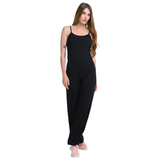 Target Γυναικεία ολόσωμη φόρμα Strappy Open Hem Jumpsuit ''Rib Viscose''